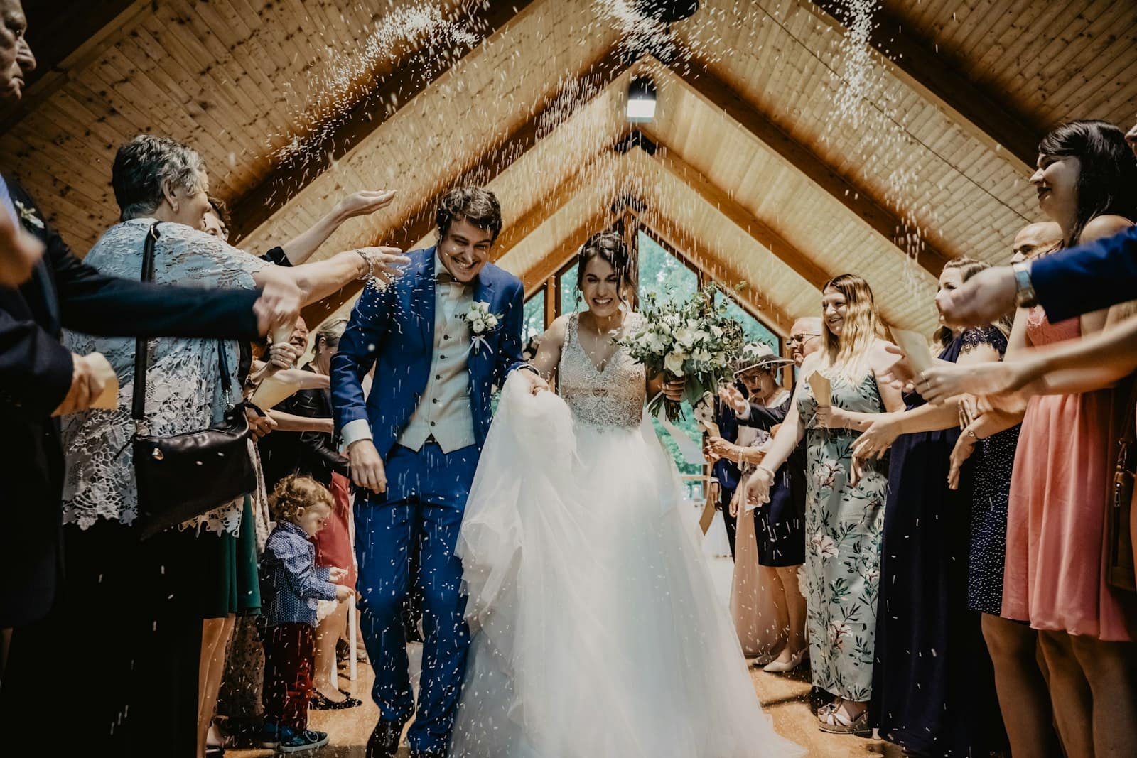 Couple on their wedding day
